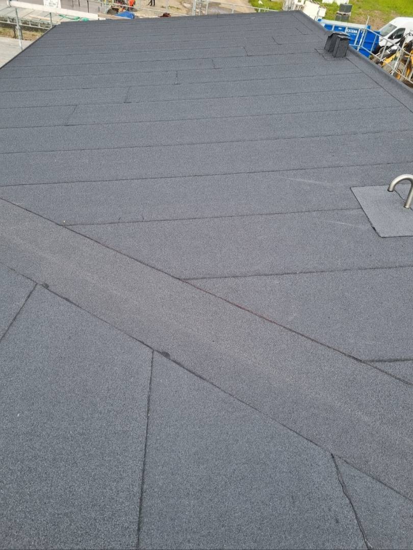 Papptak detaljarbete